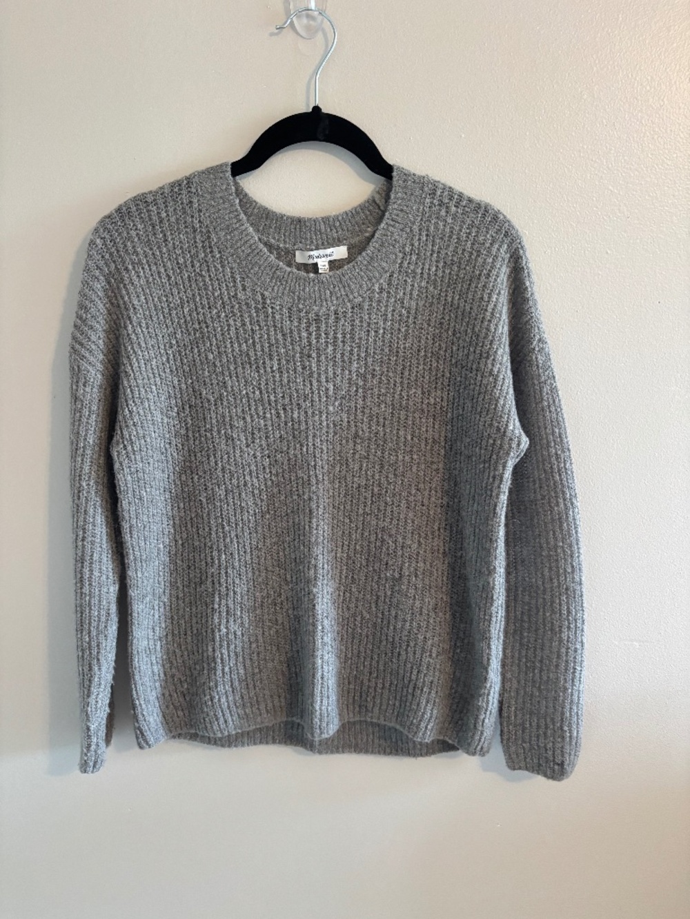 Madewell Gray Crewneck Sweater
